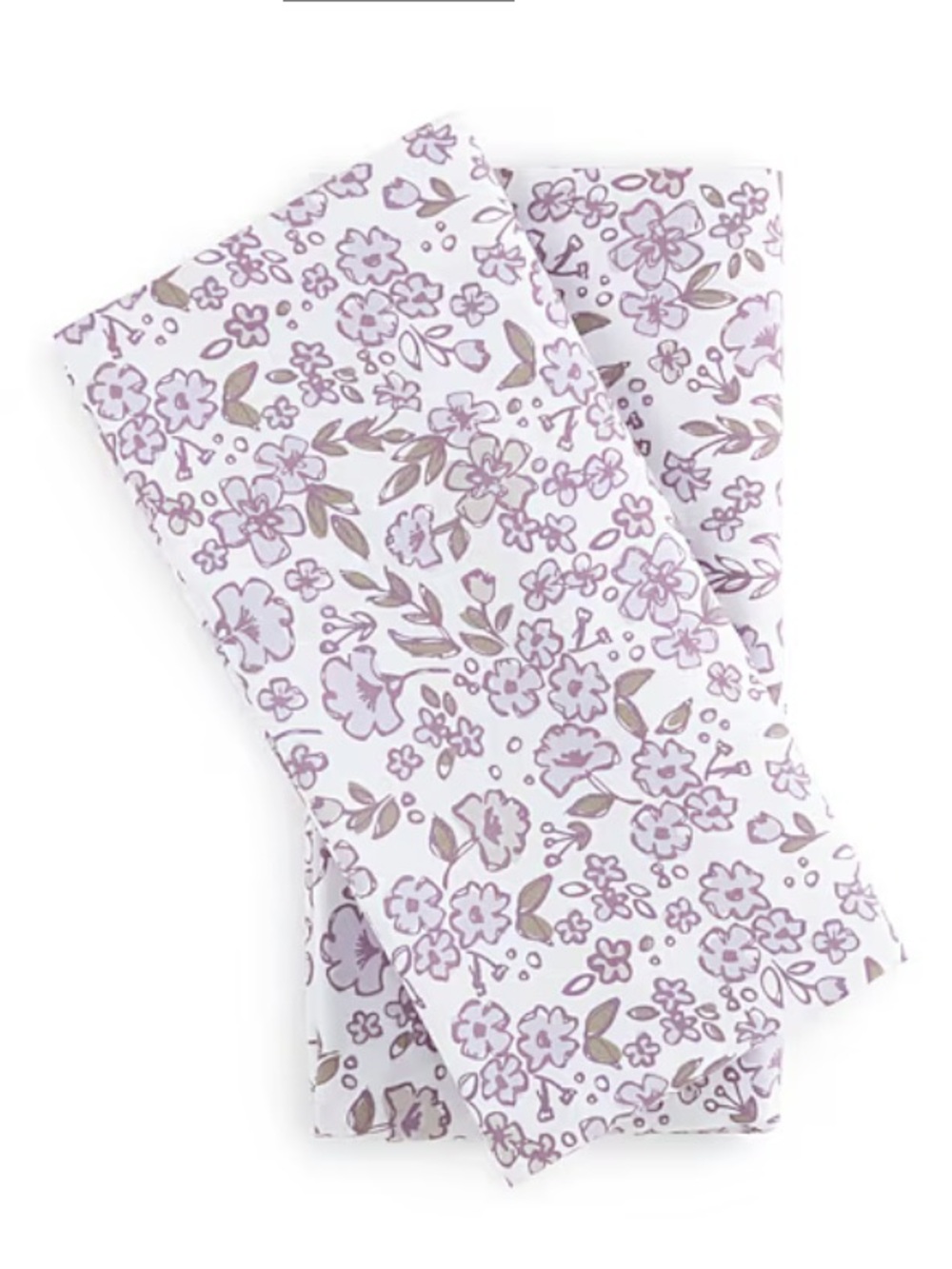 Floral Lavender Pillowcase Pair